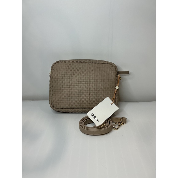 Quince Handbags - Italian Leather Handwoven Crossbody